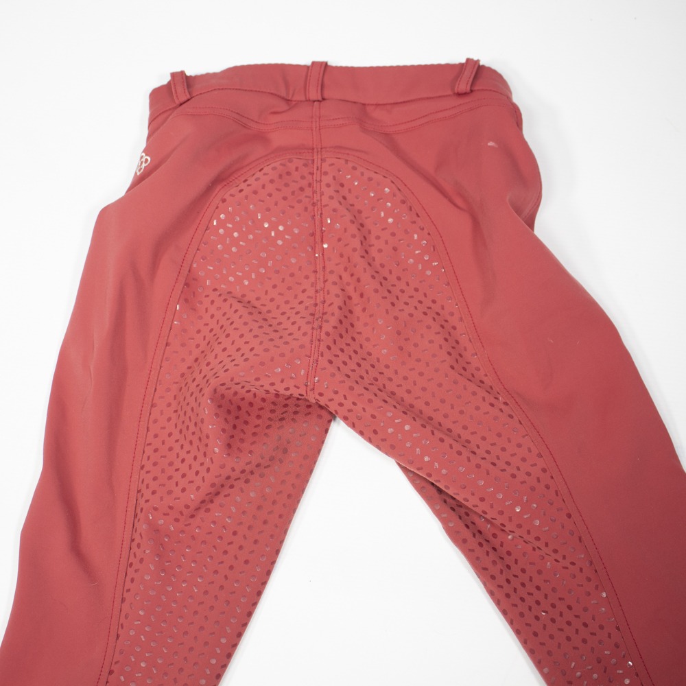 4Riders Reithose mit Silikonvollbesatz rot XS – Bild 4