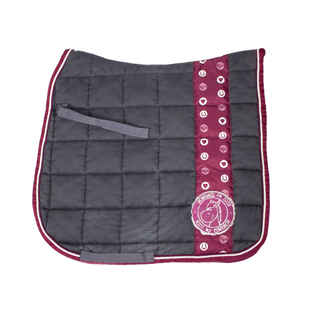 Eskadron Nici Schabracke Big Square burgundy anthra DR
