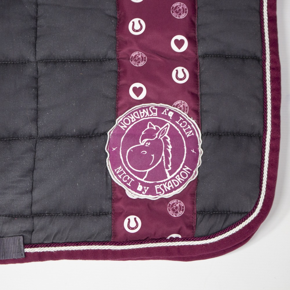 Eskadron Nici Schabracke Big Square burgundy anthra DR – Bild 2