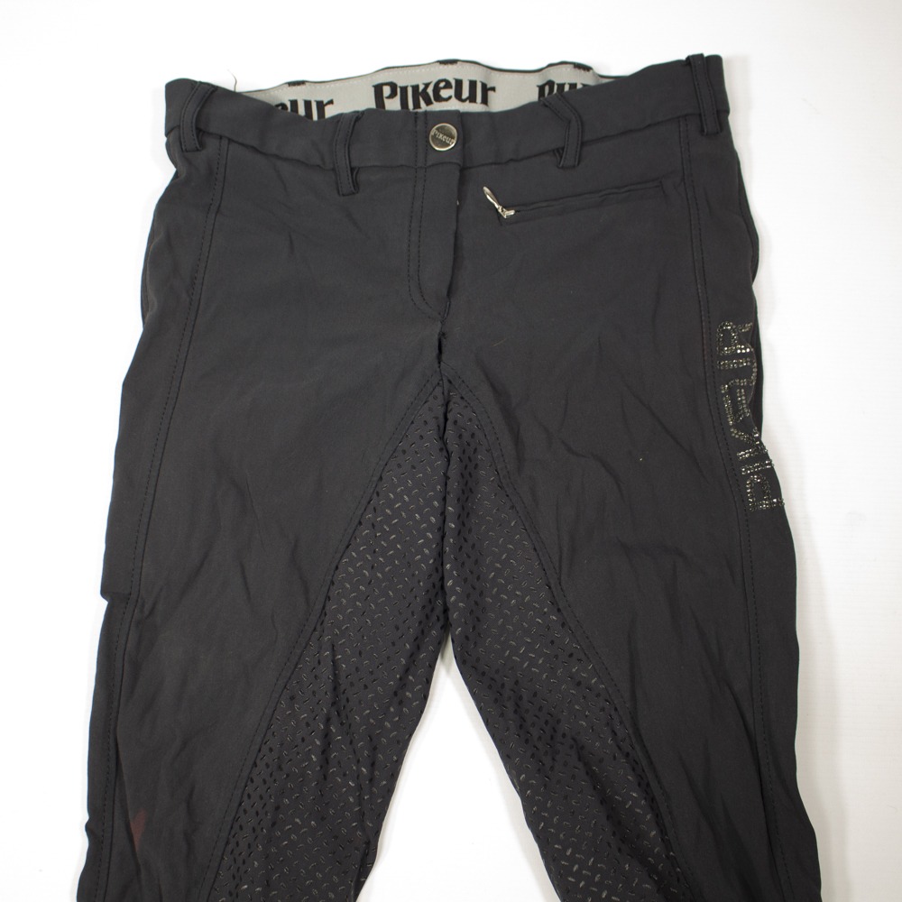 Pikeur Reithose mit Silikonvollbesatz Lucinda grau XS – Bild 3