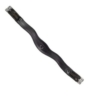 Claridge House Langgurt Leder schwarz 130 cm
