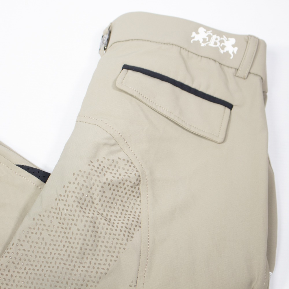 B Vertigo Reithose mit Silikonvollbesatz beige XS – Bild 2