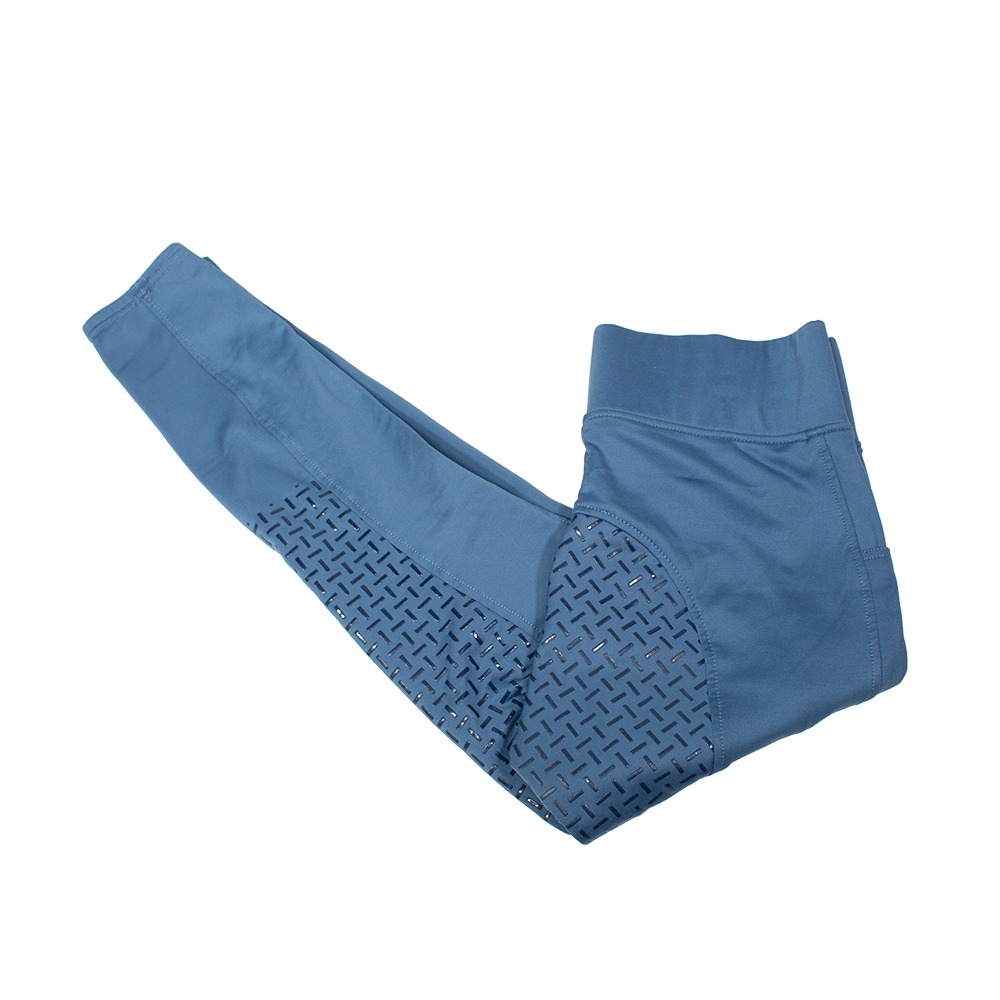 Riderschoice Reitleggings mit Silikonvollbesatz Classic Design blau XL