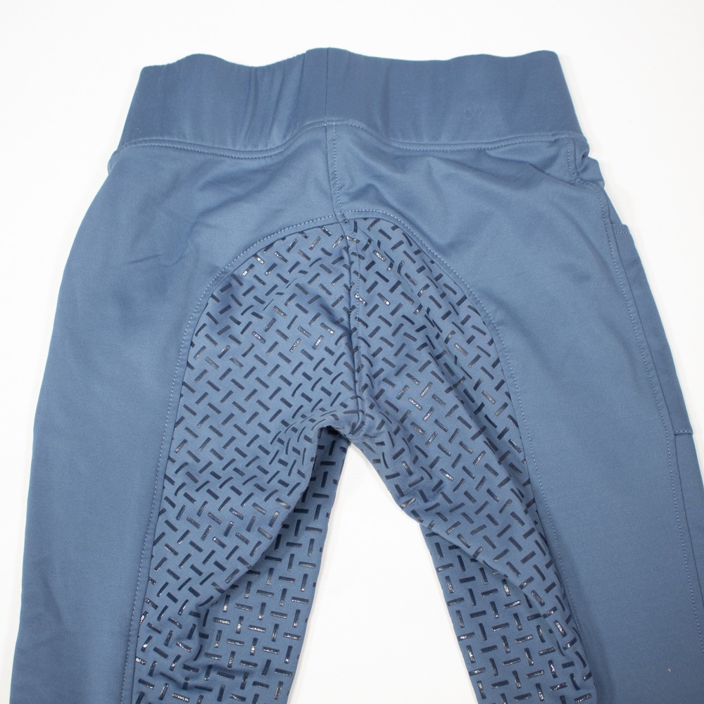 Riderschoice Reitleggings mit Silikonvollbesatz Classic Design blau XL – Bild 4