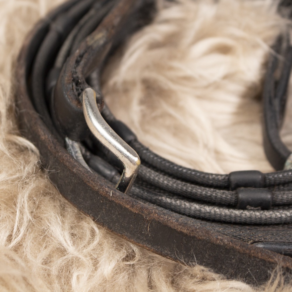Gurtzügel schwarz Pony – Bild 2