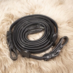 Kavalkade Zügel Leder schwarz WB