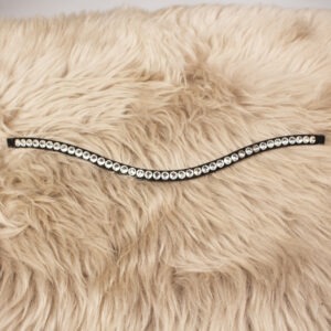 Magic Tack Stirnriemen Bling Swing wei&szlig;