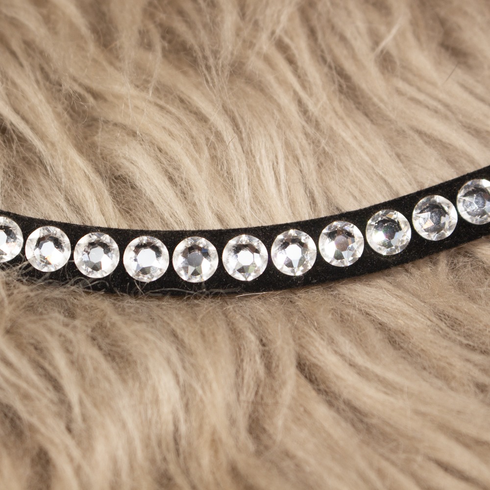 Magic Tack Stirnriemen Bling Swing weiß – Bild 2