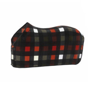 Eskadron Dynamic Abschwitzdecke Fleece Check black/white/deep green/poppy red L/145