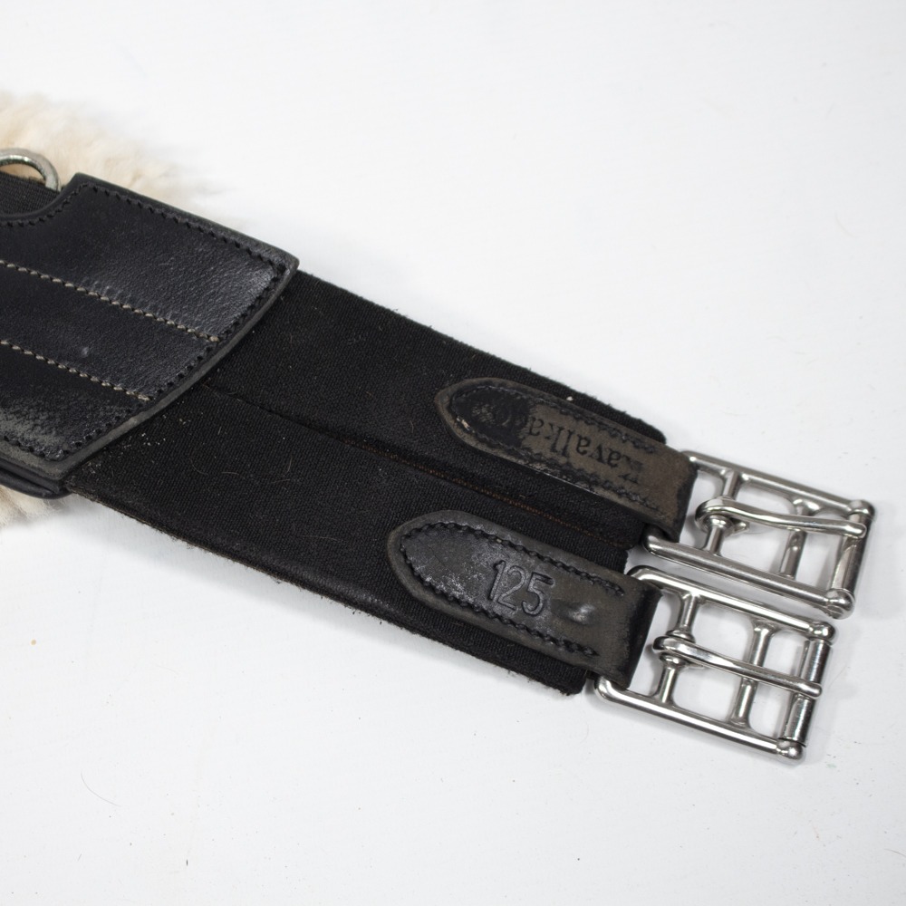 Kavalkade Stollenschutzgurt Lammfell schwarz 125 cm – Bild 3