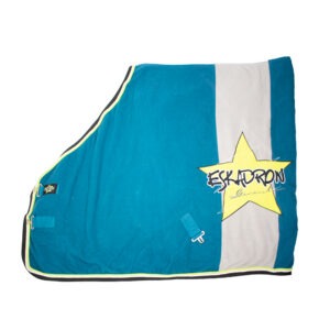 Eskadron Abschwitzdecke Fleece Bicolor Star cyan XL/155