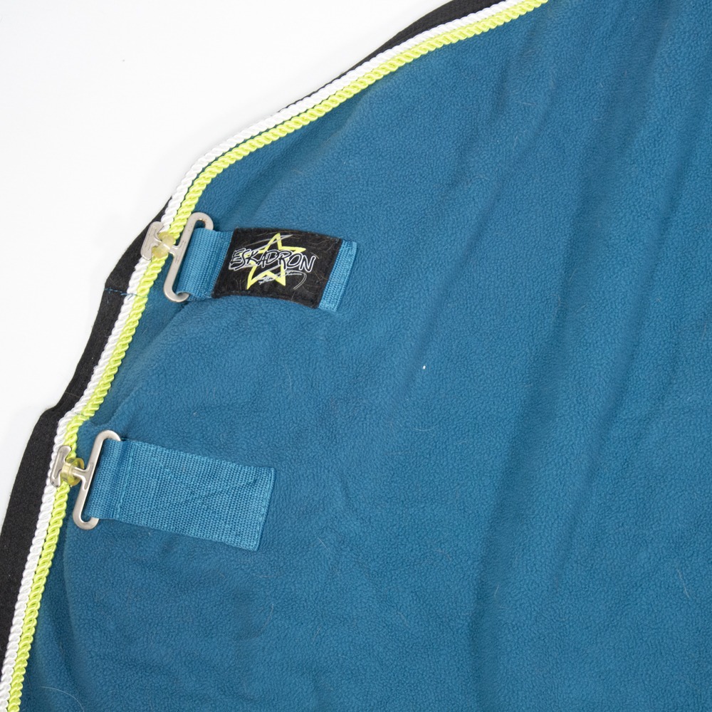 Eskadron Abschwitzdecke Fleece Bicolor Star cyan XL/155 – Bild 3