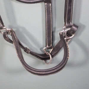 JFF Lederhalfter schwarz WB