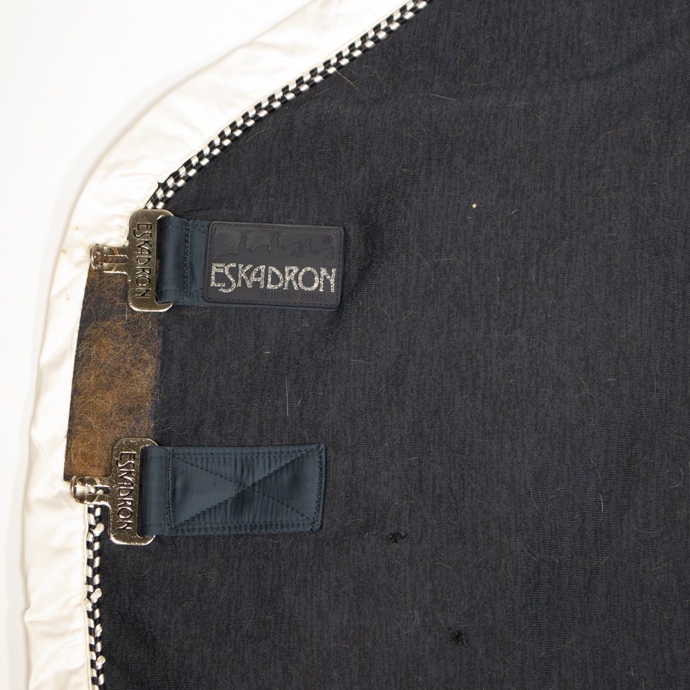 Eskadron Abschwitzdecke Melange Wide Binding navy L/145 – Bild 3