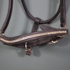 Lederhalfter schwarz WB