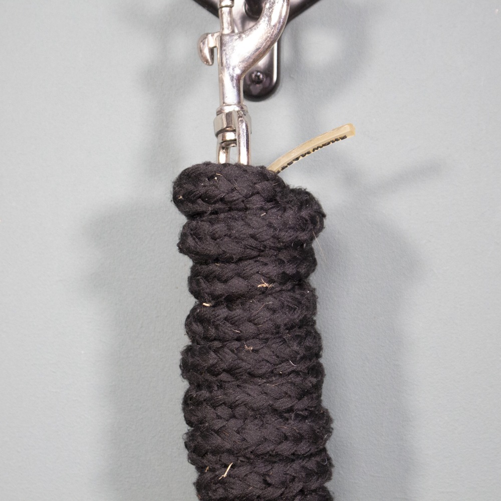 Showmaster Führstrick mit Karabiner schwarz – Bild 2