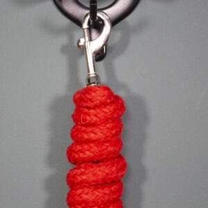 Führstrick mit Karabiner rot